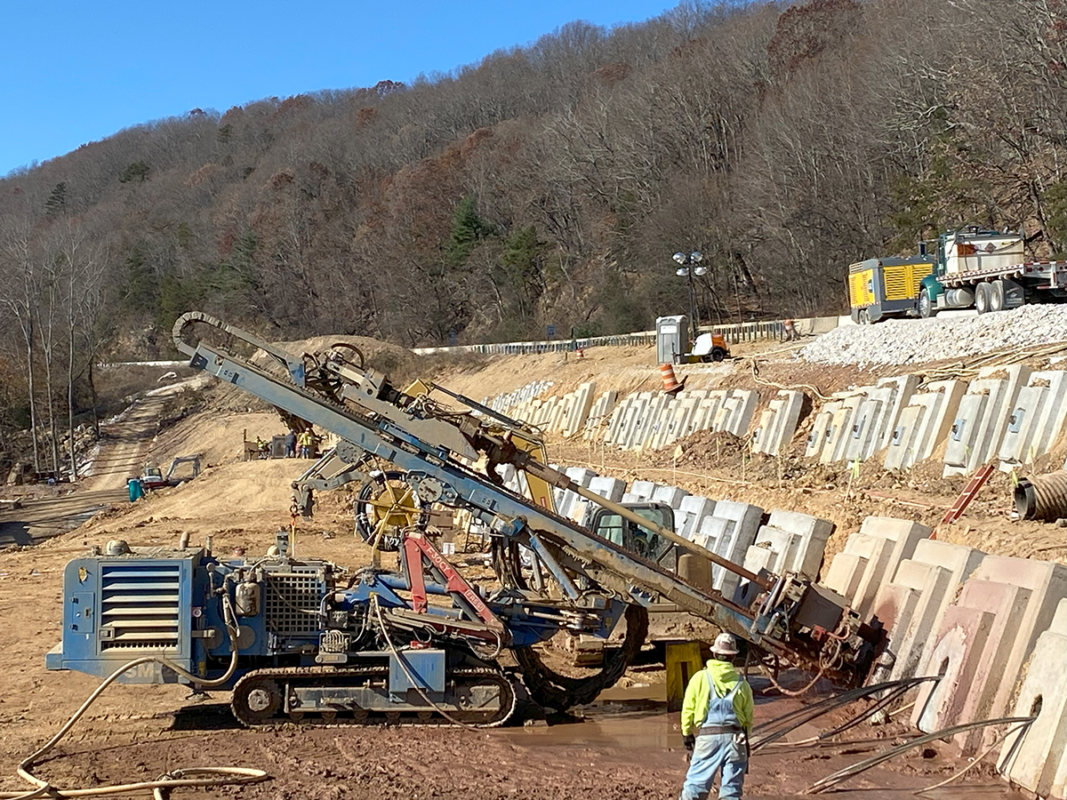 Slope Stabilization Tie-Backs - Numa Hammers